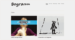 Desktop Screenshot of 80gramm.de